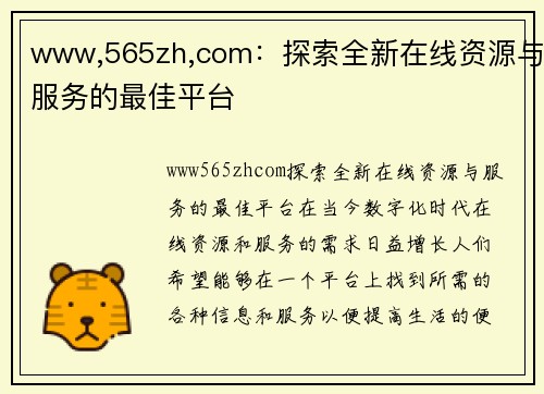 www,565zh,com：探索全新在线资源与服务的最佳平台